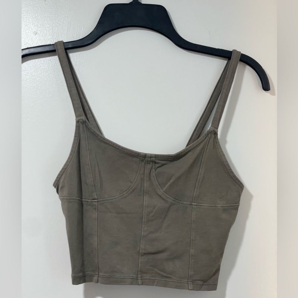 Olive green tank, American Eagle size XS